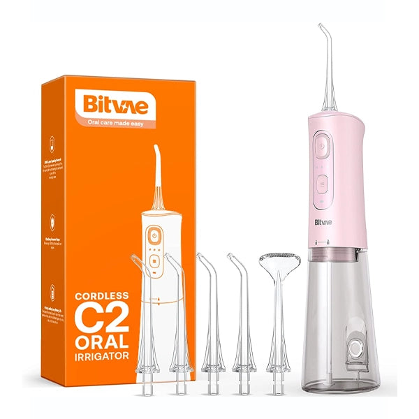 Bitvae C2 Water Flosser Pink + 6pcs Nozzles