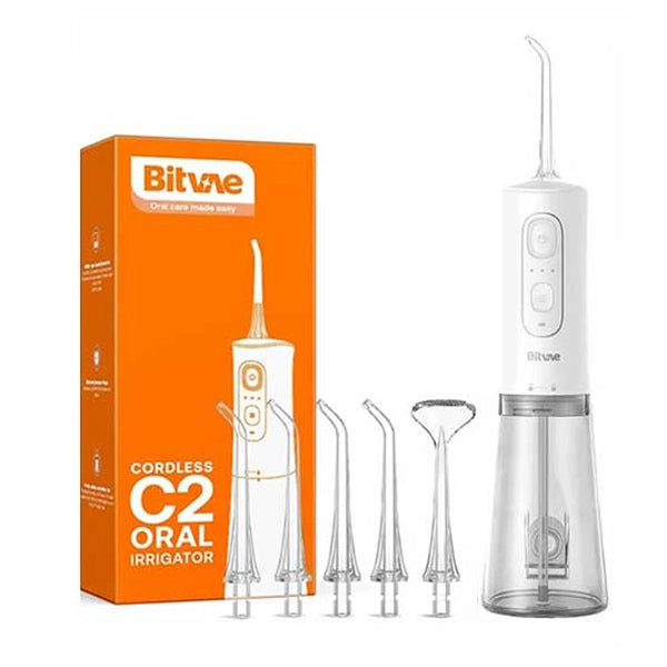 Bitvae C2 Water Flosser White + 6pcs Nozzles