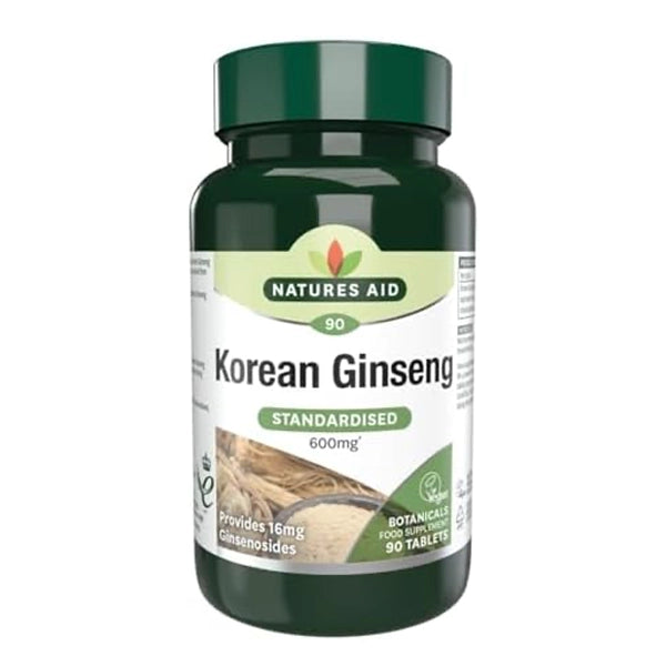 Natures Aid Korean Ginseng 600mg Cap 90's
