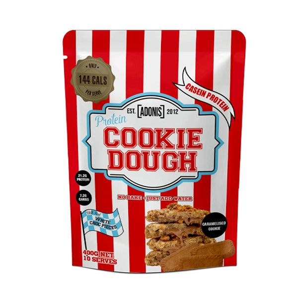 Adonis Protein Cookie Dough 400gm Caramelised Cookie - protein - adonis