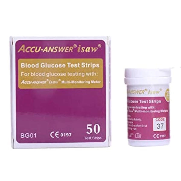 Accuanswer Bld Glucose Test Strips 50's