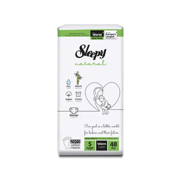 Sleepy Natural Diapers No. 5 48's (62578)