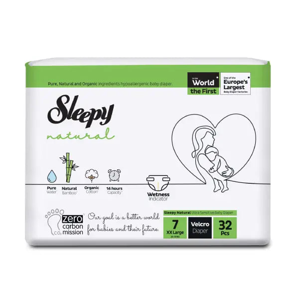 Sleepy Natural Diapers No. 7 32's (63773)