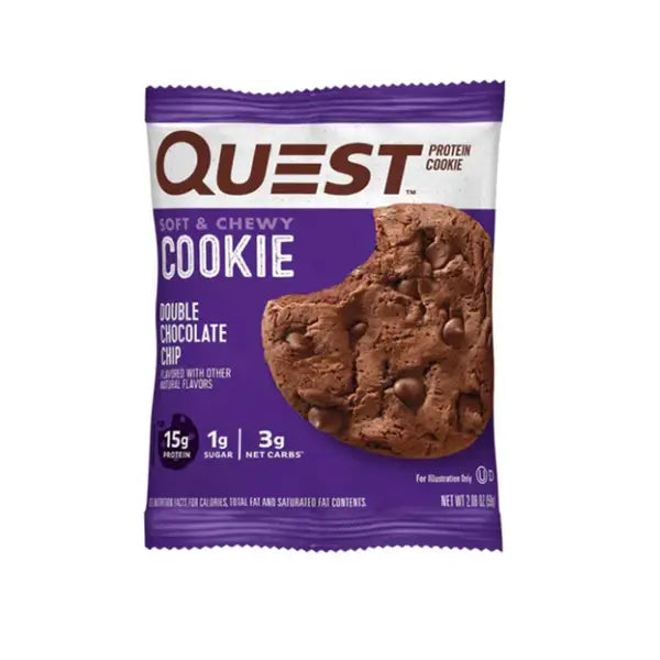 Quest Nutrition protein cookie double chocolate chip 59gm - protein - Quest Nutrition