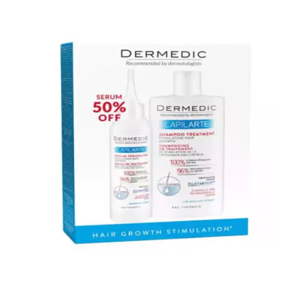 dermedic capilarte shampoo 300ml+serum hair growth 150ml (offer pack )