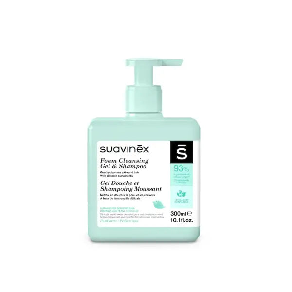 suavinex foam cleansing gel &amp; shampoo 300ml 