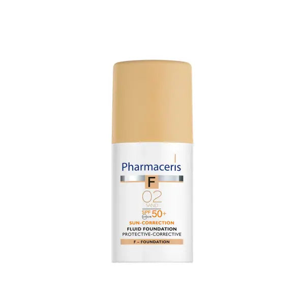 pharmaceris protective corrective fluid foundation spf50+ 02 sand 30ml