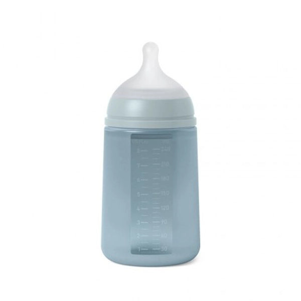 suavinex silicone anti-colic bottle 240ml blue