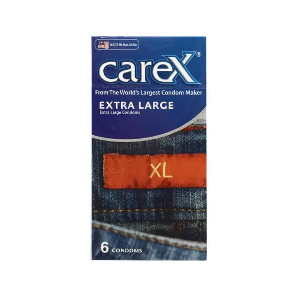 carex condom extra large 6's