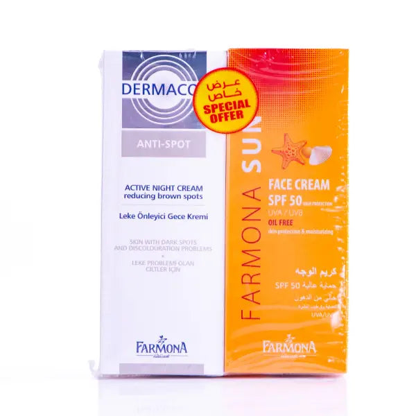 farmona active night cream+face cream spf50 50ml promo