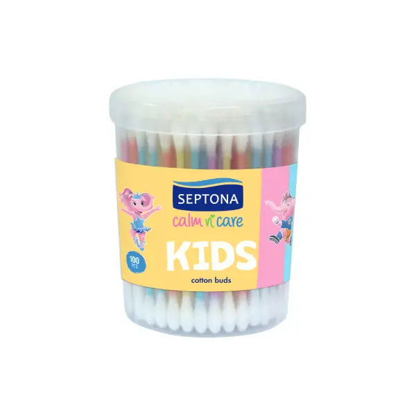 septona calm &amp; care kids cotton buds 100's