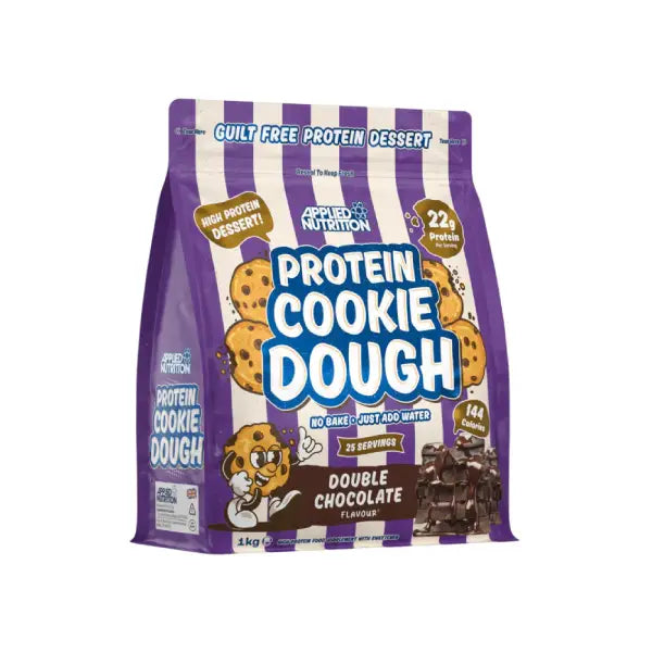 applied nutrition protein cookie dough 1kg double chocolate - protein - Applied Nutrition