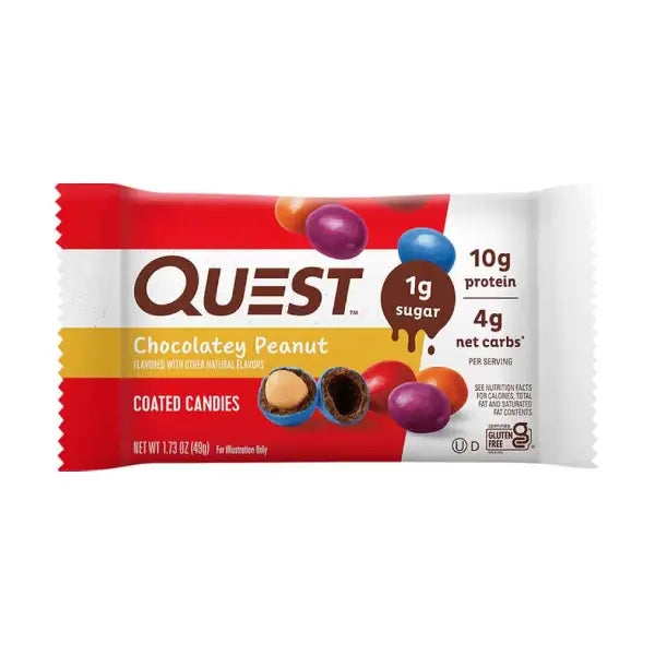 Quest Nutrition protein bar 49gm chocolate peanut candies - protein - Quest Nutrition