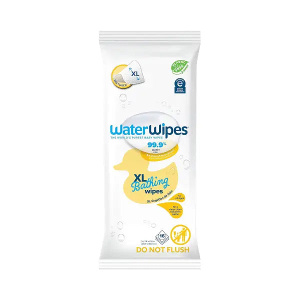 waterWipes xl bathing wipes 16's
