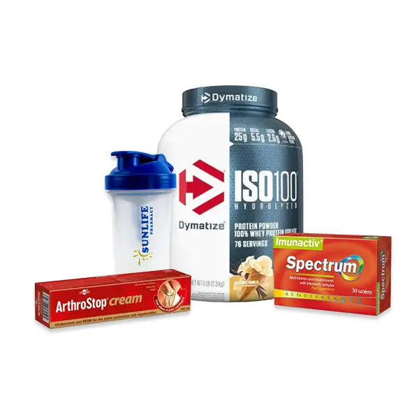 dymatize iso 100% vanilla+spectrum tab+arthrostop cream+shaker 600ml (promo) - wellness - Dymatize