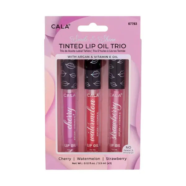 cala tinted lip oil trio 