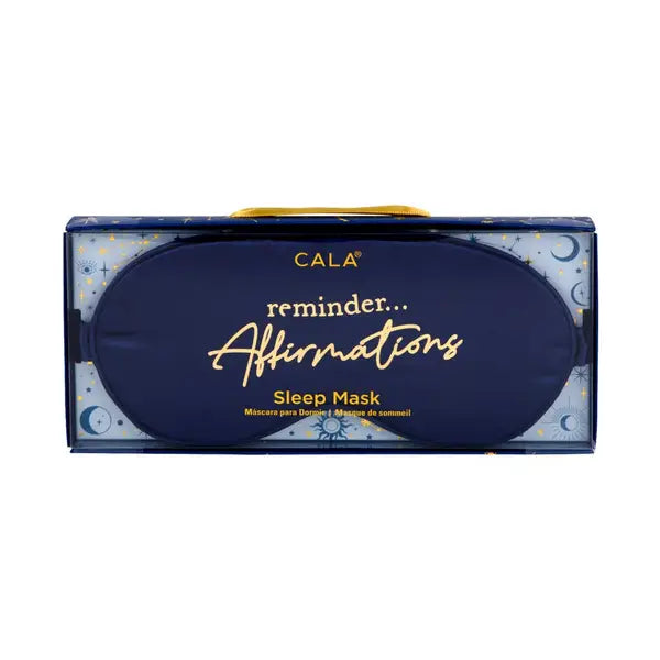 cala sleep mask blue reminder affirmations