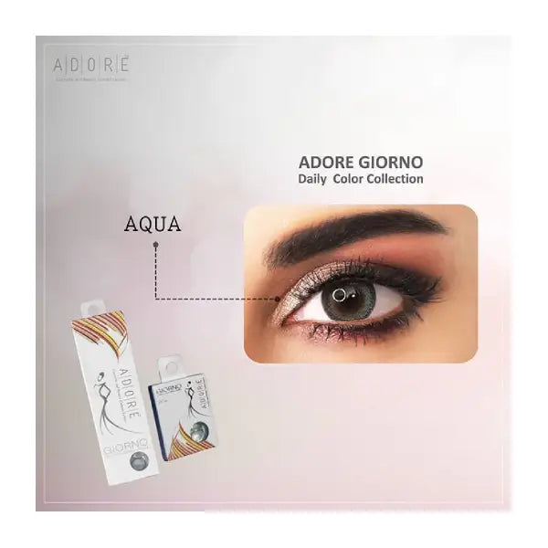 adore giorno daily color lenses 2's aqua