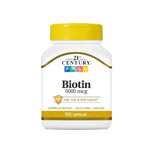 21st century biotin 5000mcg tab 60's