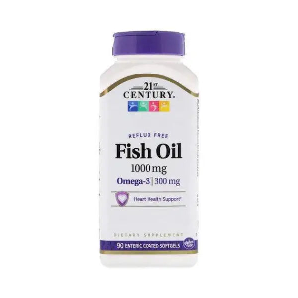 21st century fish oil 1000mg softgels 90's