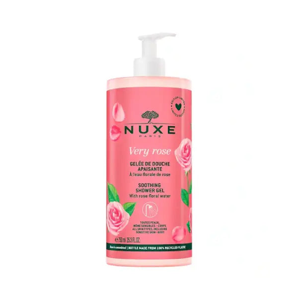 nuxe vrose shower gel 750ml 