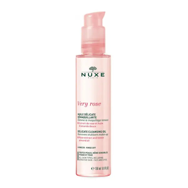 nuxe very rose delicate cleansing oil 150ml