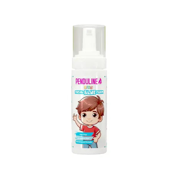 penduline kids blue facial foam for boys sulfate free 150ml