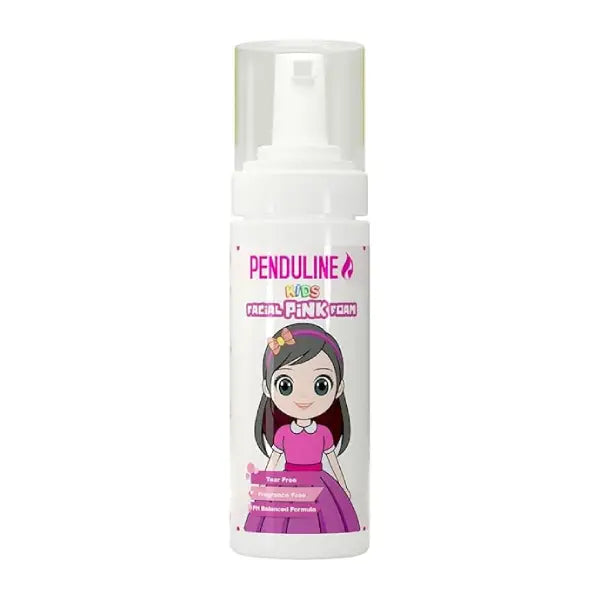 penduline kids pink facial foam for girls sulfate free 150ml