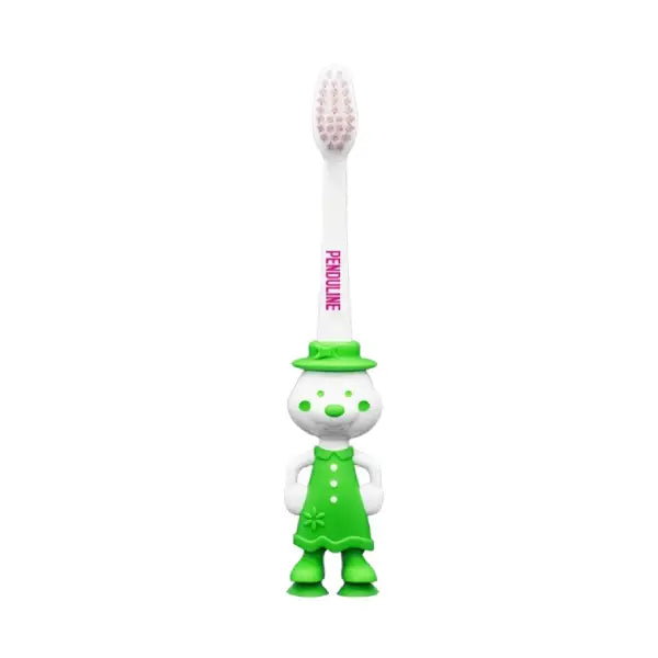 penduline kids green toothbrush girl extreme soft hair 