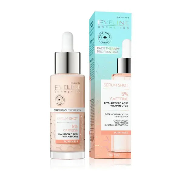 eveline serum shot 5% caffeine puffiness 30ml