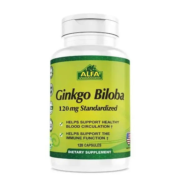 alfa ginkgo biloba 120mg capsules 120's