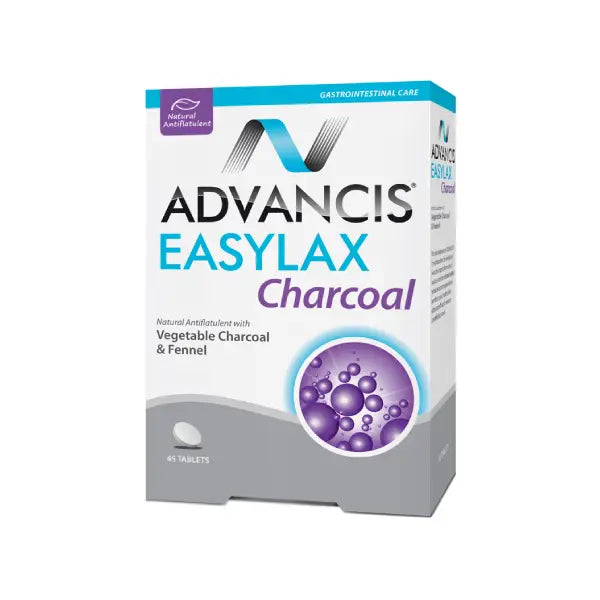 advancis easylax charcoal tab 45's 