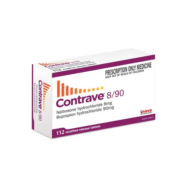 contrave 8mg/90mg tab 112's