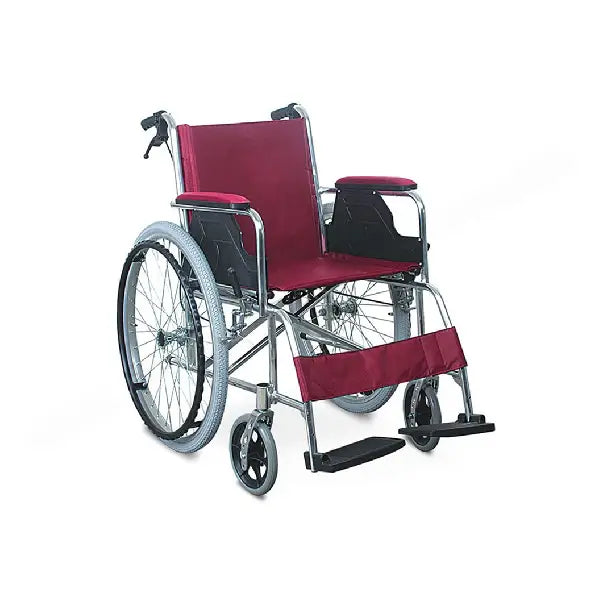 caremax light weight wheel chair red ca9654lh 