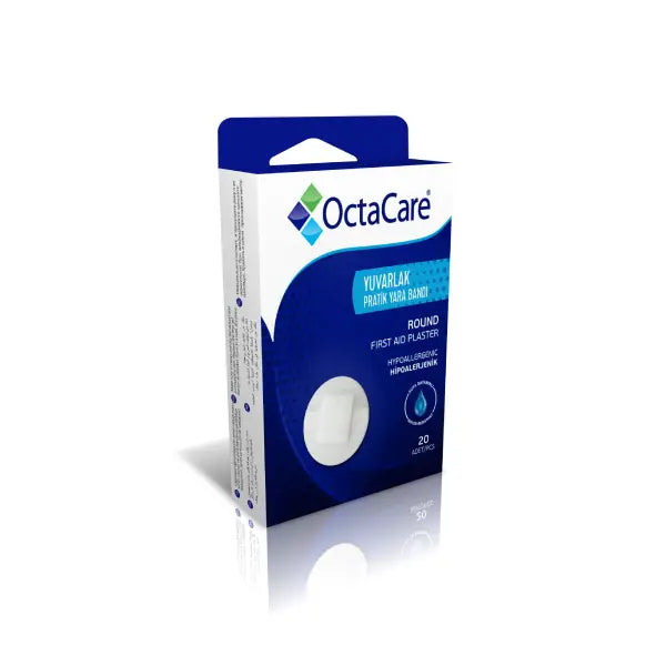 Octacare round first aid plaster 20's