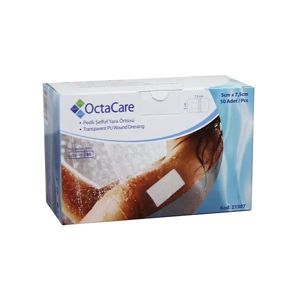 Octacare sterile wound dressing pu 5cmx7.5cm 50's