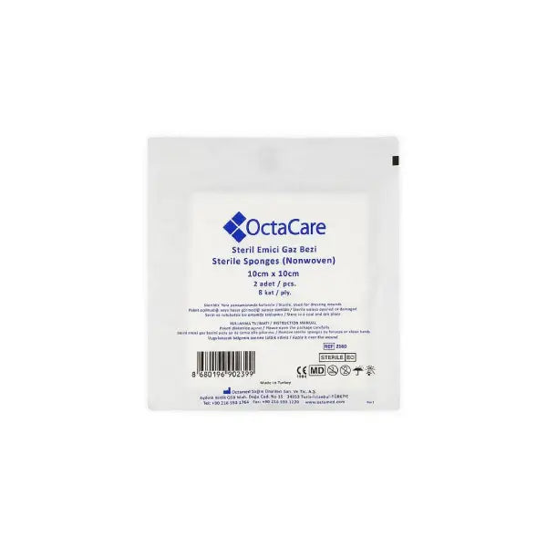 Octacare sterile gauze swab 10cmx10cm 1's