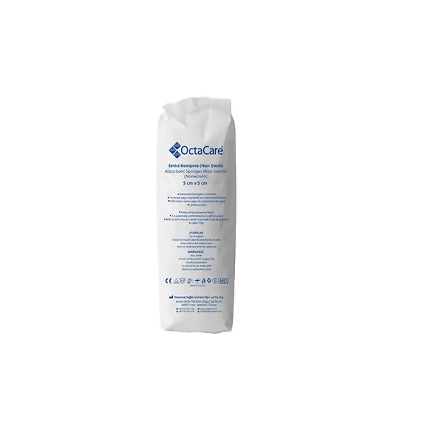 Octacare gauze swab non sterile 8ply 5cmx5cm 1's