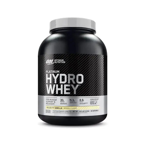 Optimum Nutrition Platinum Hydro Whey Protein Powder, Velocity Vanilla, 3.52 Lb - protein support - Optimum Nutrition