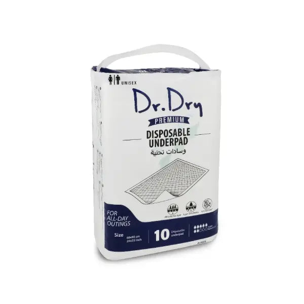 dr. dry disposable underpad 60x90 10's