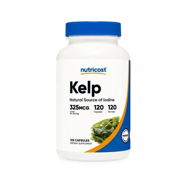 nutricost iodine 325mcg capsules 120's