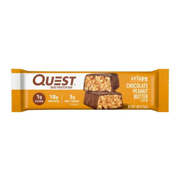 quest hero protein bar 54gm chocolate peanut butter - protein bar - Quest Nutrition