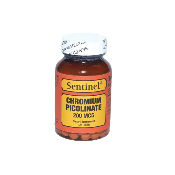 Sentinel Chromium Picolinate 200 Mcg Tab 100'S