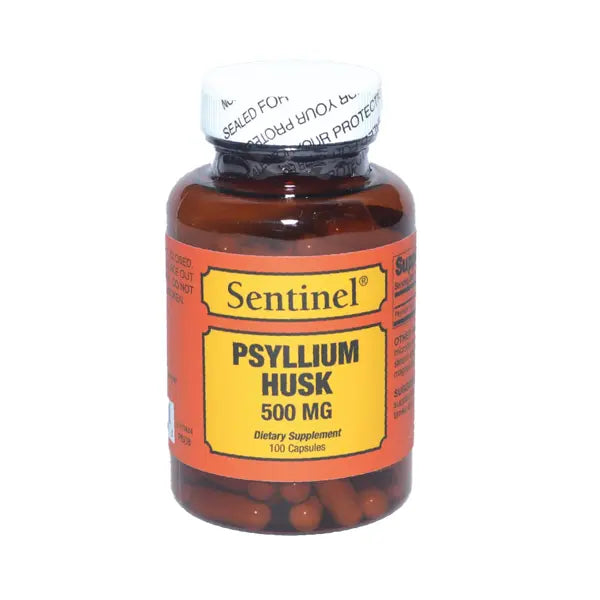 Sentinel Psylium Husk 500Mg Cap 100'S