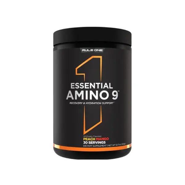 Rule One Proteins essential amino 9 30'svg peach mango 345gm - amino support - Rule One Proteins