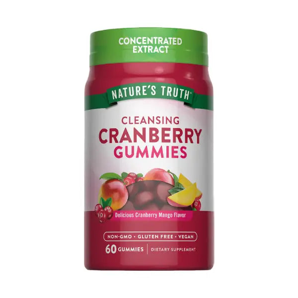 nature's truth cranberry gummies mango flavor 60's