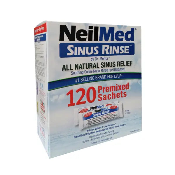 neil med sinus rinse only sachets 120's 