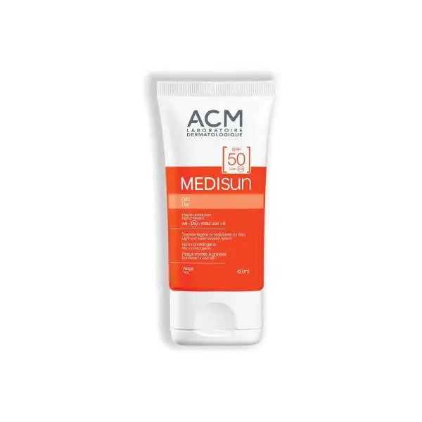 acm medisun spf50+ mattifying sunscreen gel 40ml