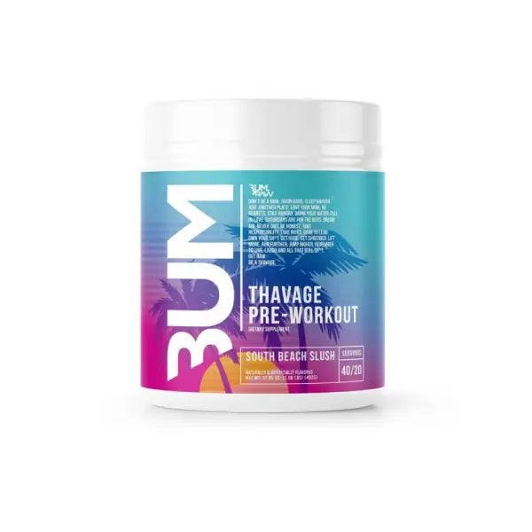 raw Nutrition cbum thavage pre-workout 40/20'svg 492gm south beach slush - energy - Raw Nutrition
