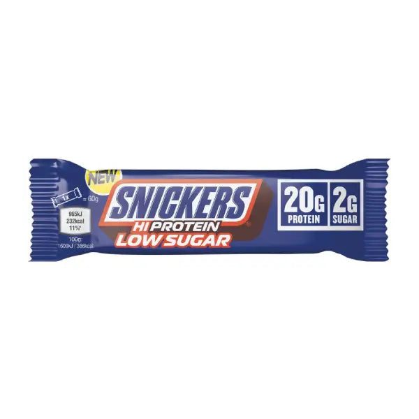 snickers hi protein bar 57gm low sugar - protein - snickers